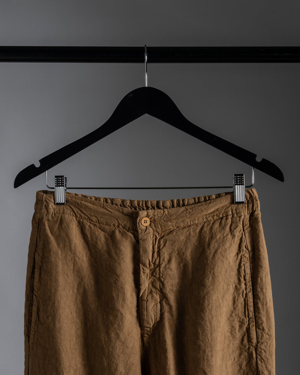 Linen Slim Pant Mustard