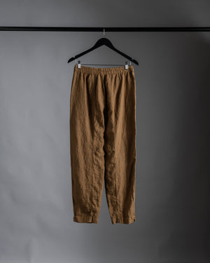 Linen Slim Pant Mustard