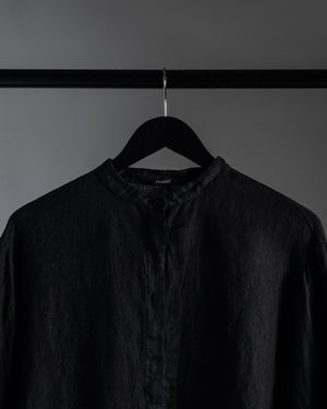 Linen Relaxed Shirt Black