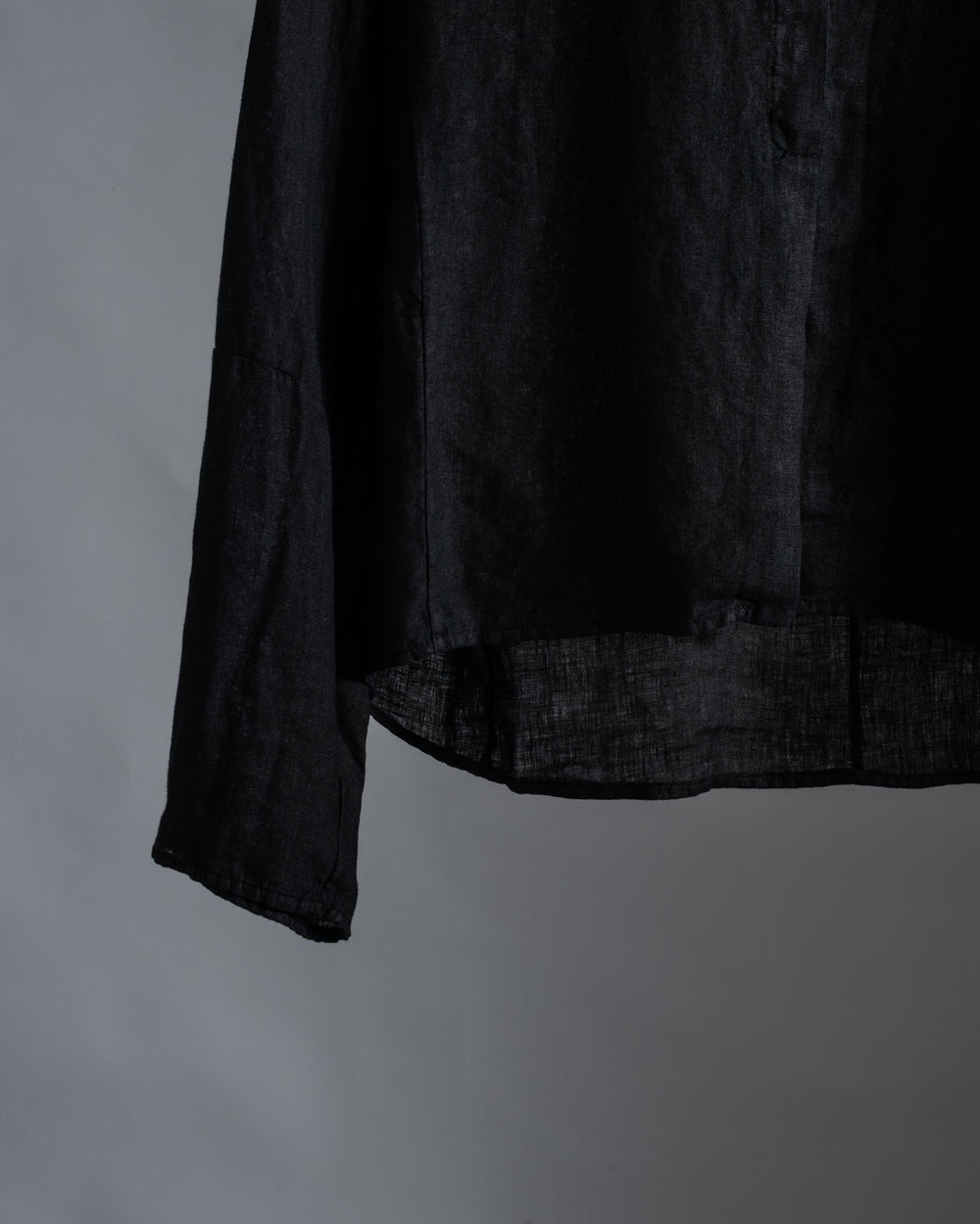 Linen Relaxed Shirt Black