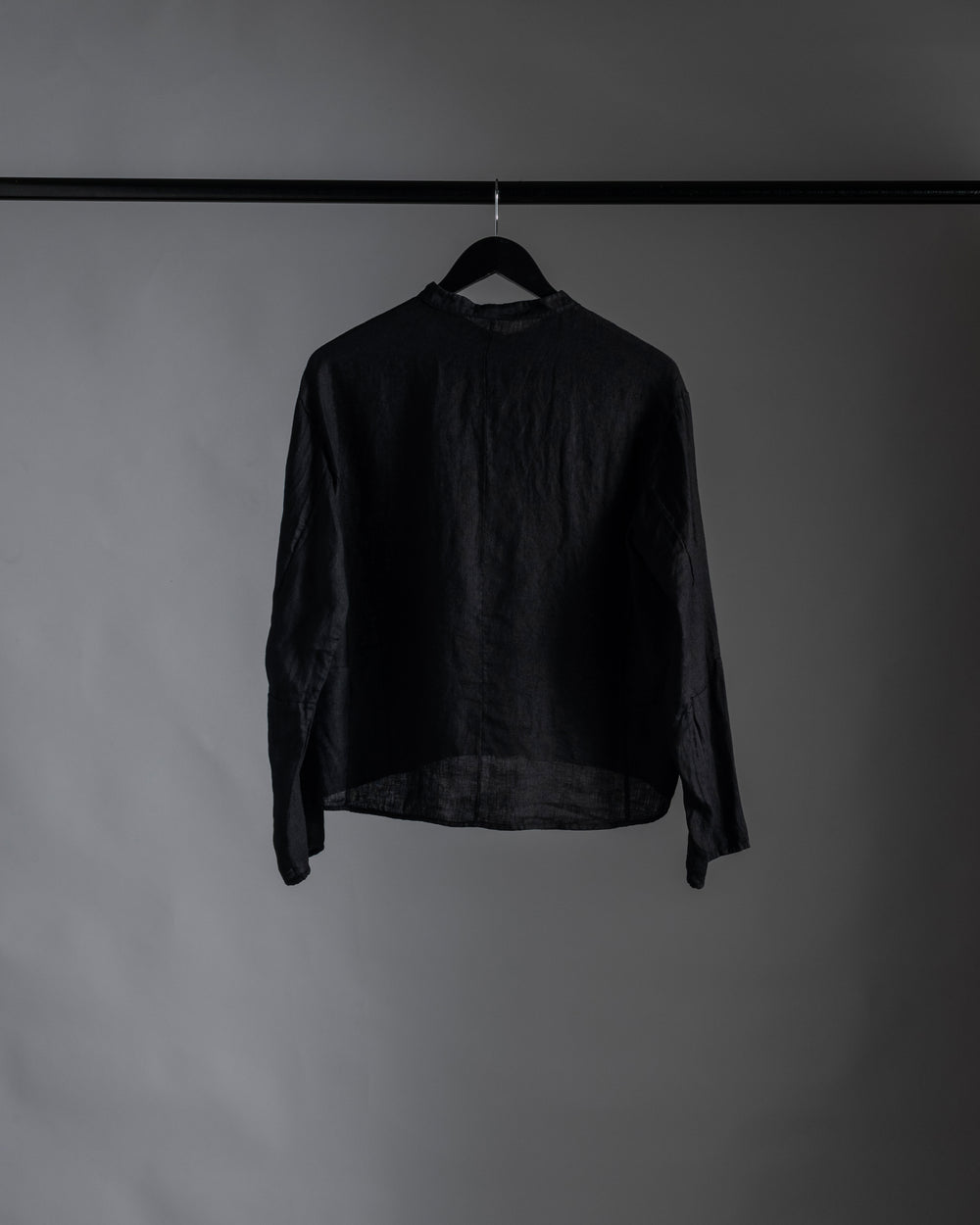 Linen Relaxed Shirt Black