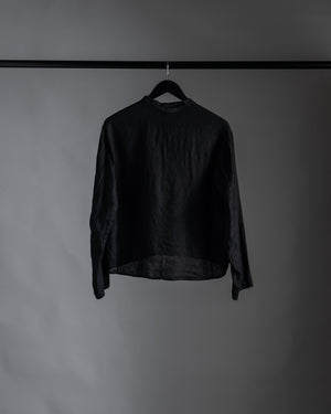 Linen Relaxed Shirt Black
