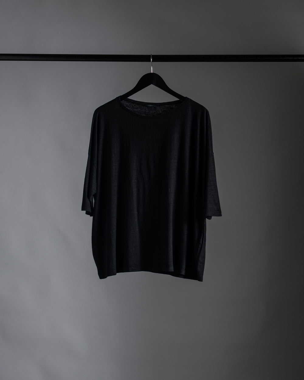 Linen Box Tee Black
