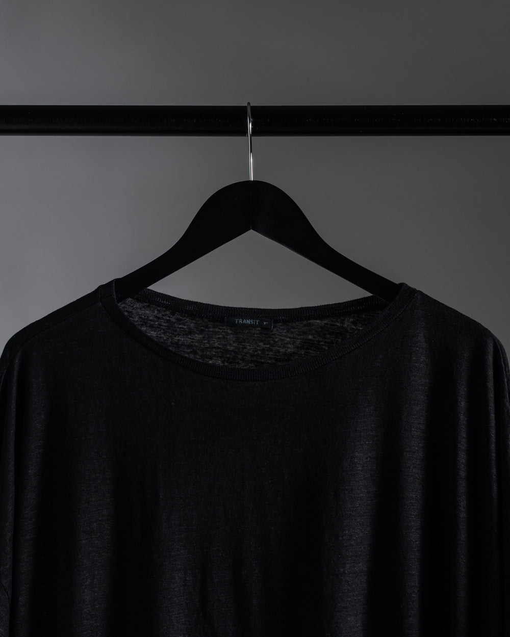 Linen Box Tee Black