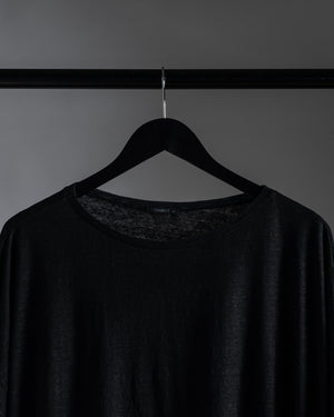 Linen Box Tee Black