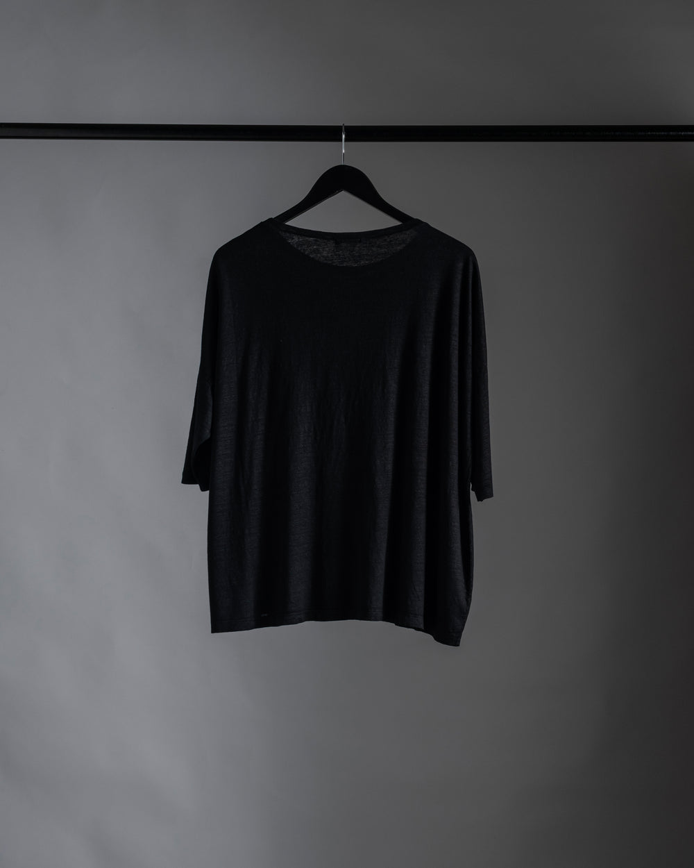 Linen Box Tee Black