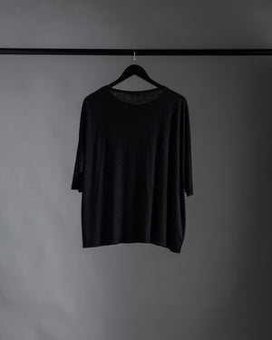 Linen Box Tee Black