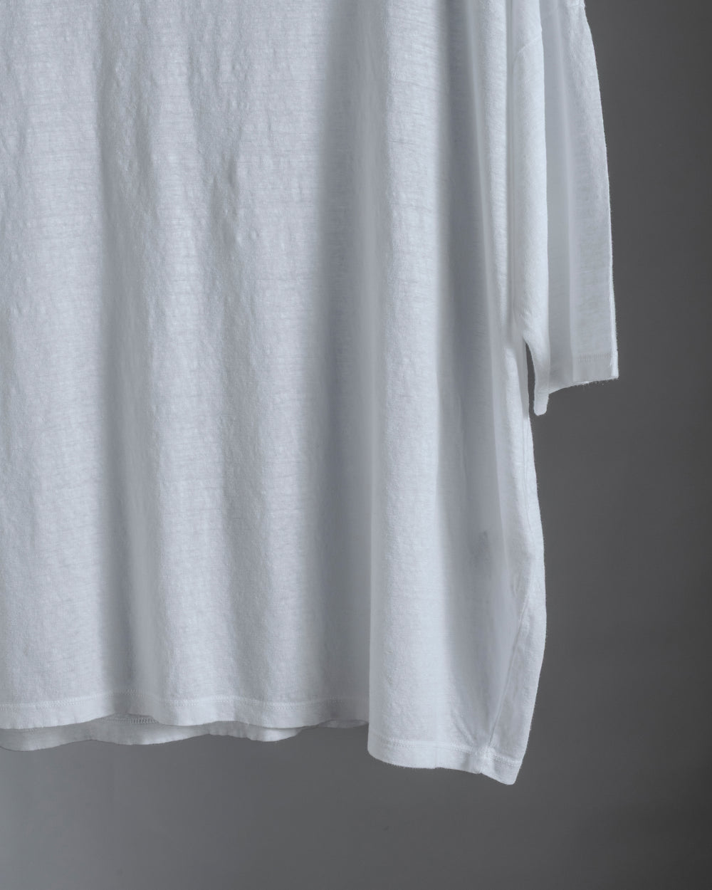 Linen Box Tee White