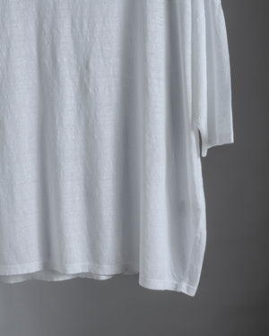 Linen Box Tee White