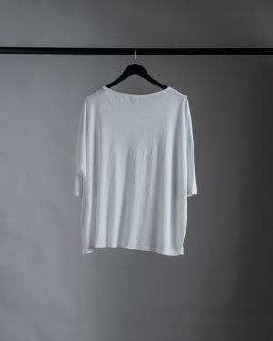 Linen Box Tee White