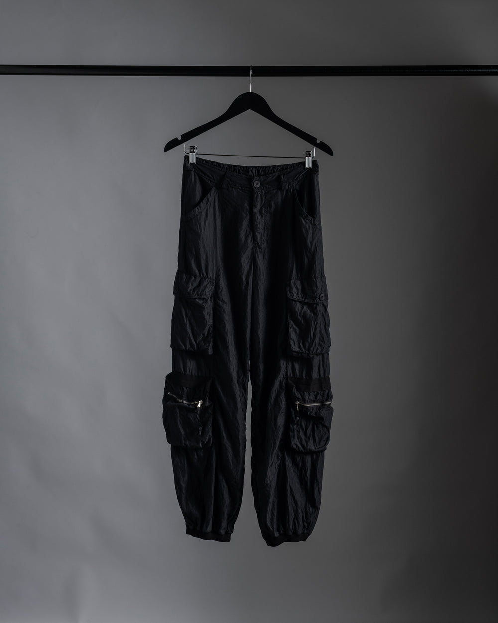 Silk Cargo Pant Black