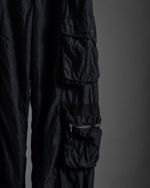 Silk Cargo Pant Black