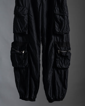 Silk Cargo Pant Black