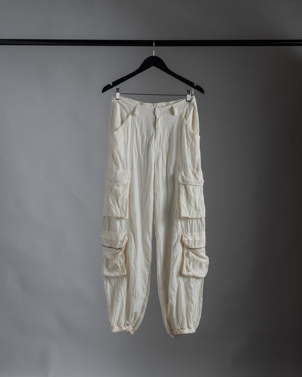 Silk Cargo Pants Sand