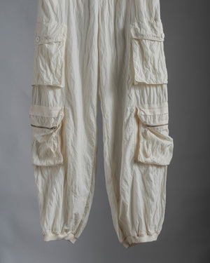 Silk Cargo Pants Sand