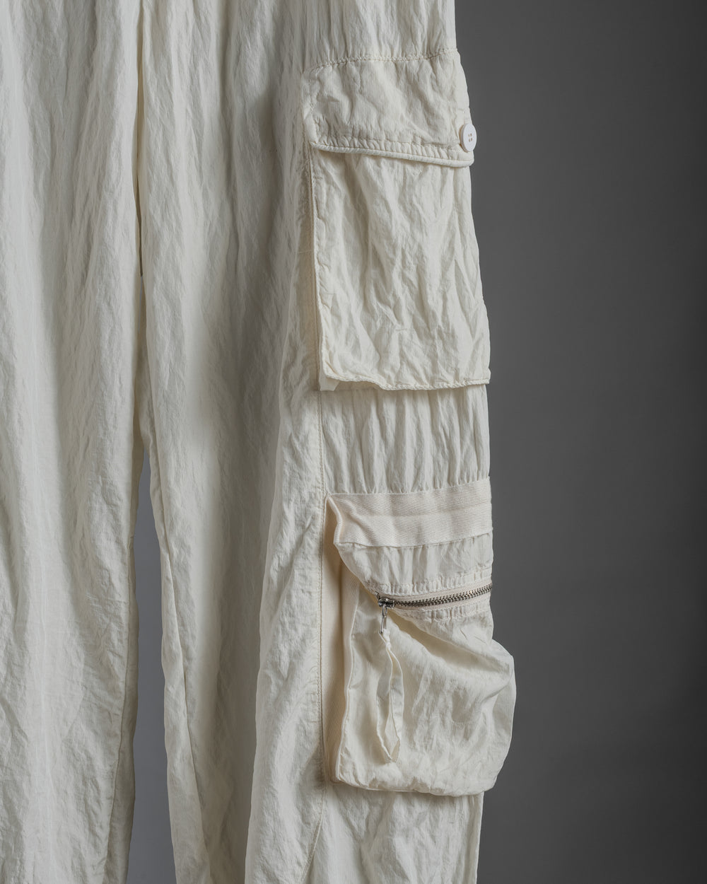Silk Cargo Pants Sand