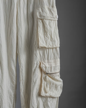 Silk Cargo Pants Sand