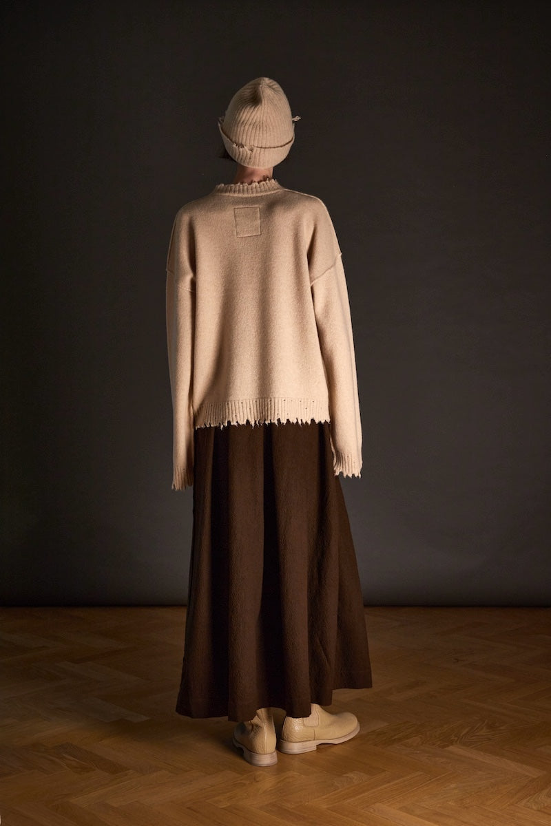 Long SLV Top Plain Cashmere Tan