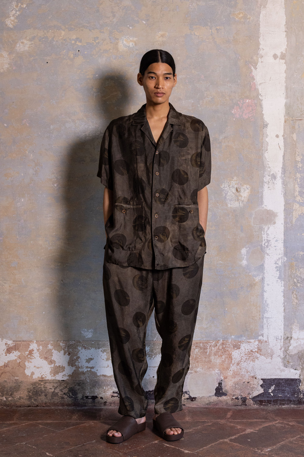 Pigiama Pants Grey Brown