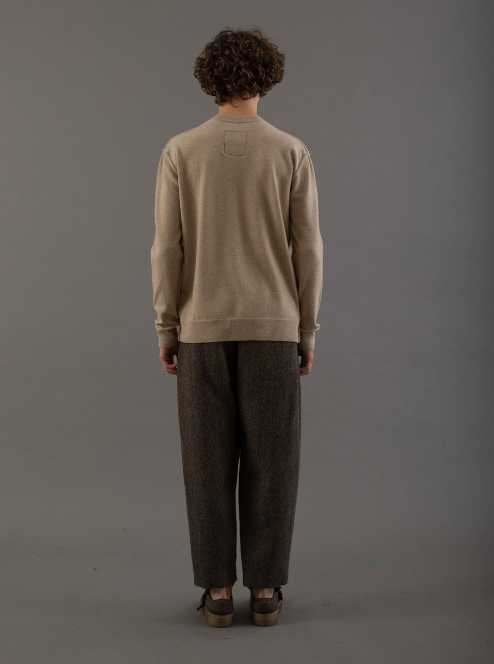 Pigiama Pants Wool Tan / Black