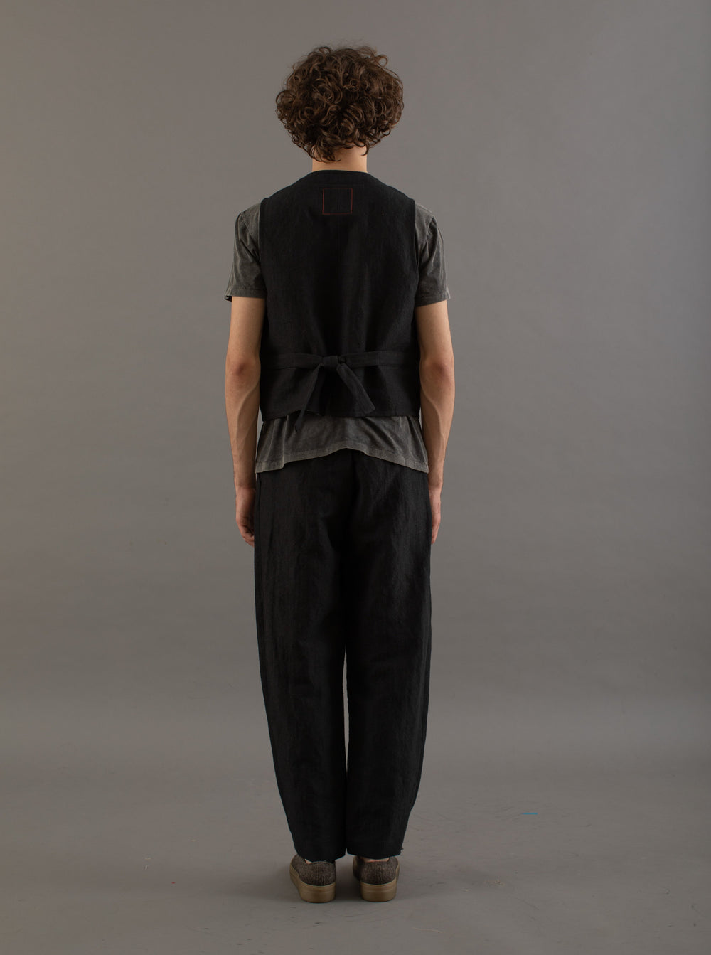 Patrick Pants Linen Wool Black