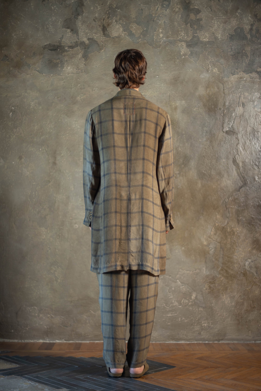 Giovanni Coat Aranceto Mustard / Blue