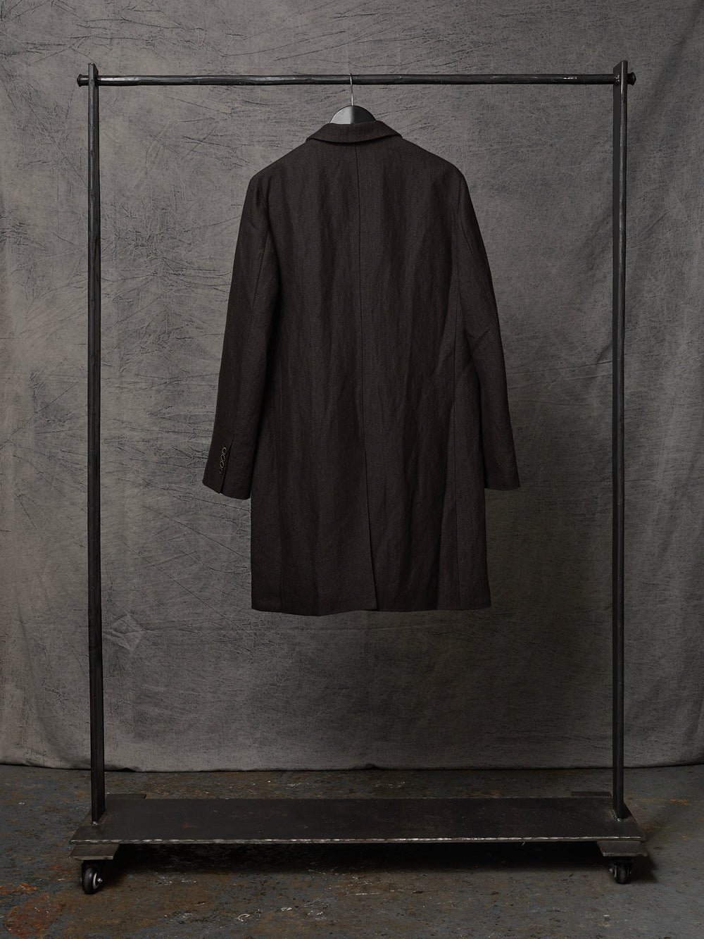 Giovanni Coat Linen Wool Brown