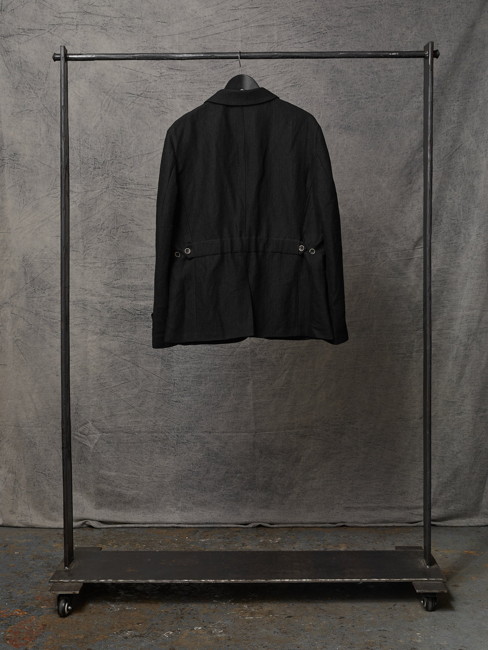 Jerrion Jacket Linen Wool Conjure Black