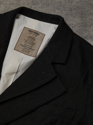 Jerrion Jacket Linen Wool Black