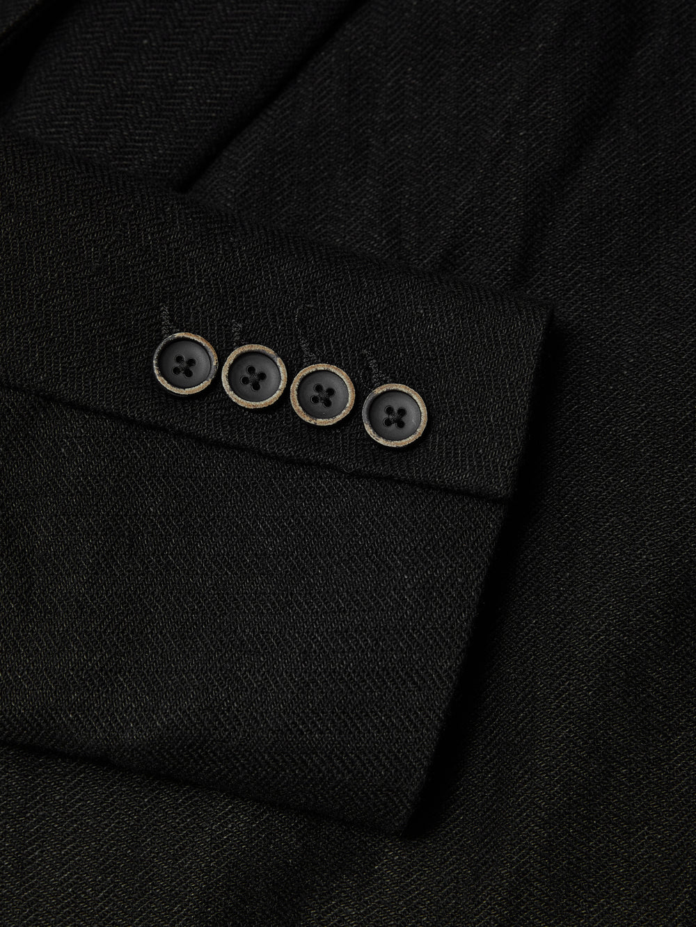Jerrion Jacket Linen Wool Conjure Black