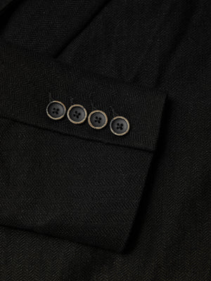 Jerrion Jacket Linen Wool Conjure Black