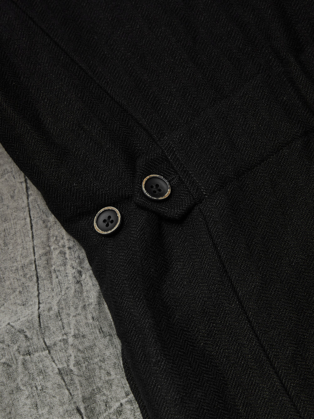Jerrion Jacket Linen Wool Conjure Black