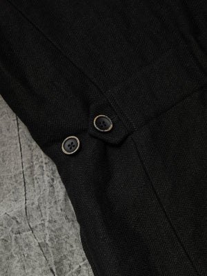 Jerrion Jacket Linen Wool Conjure Black