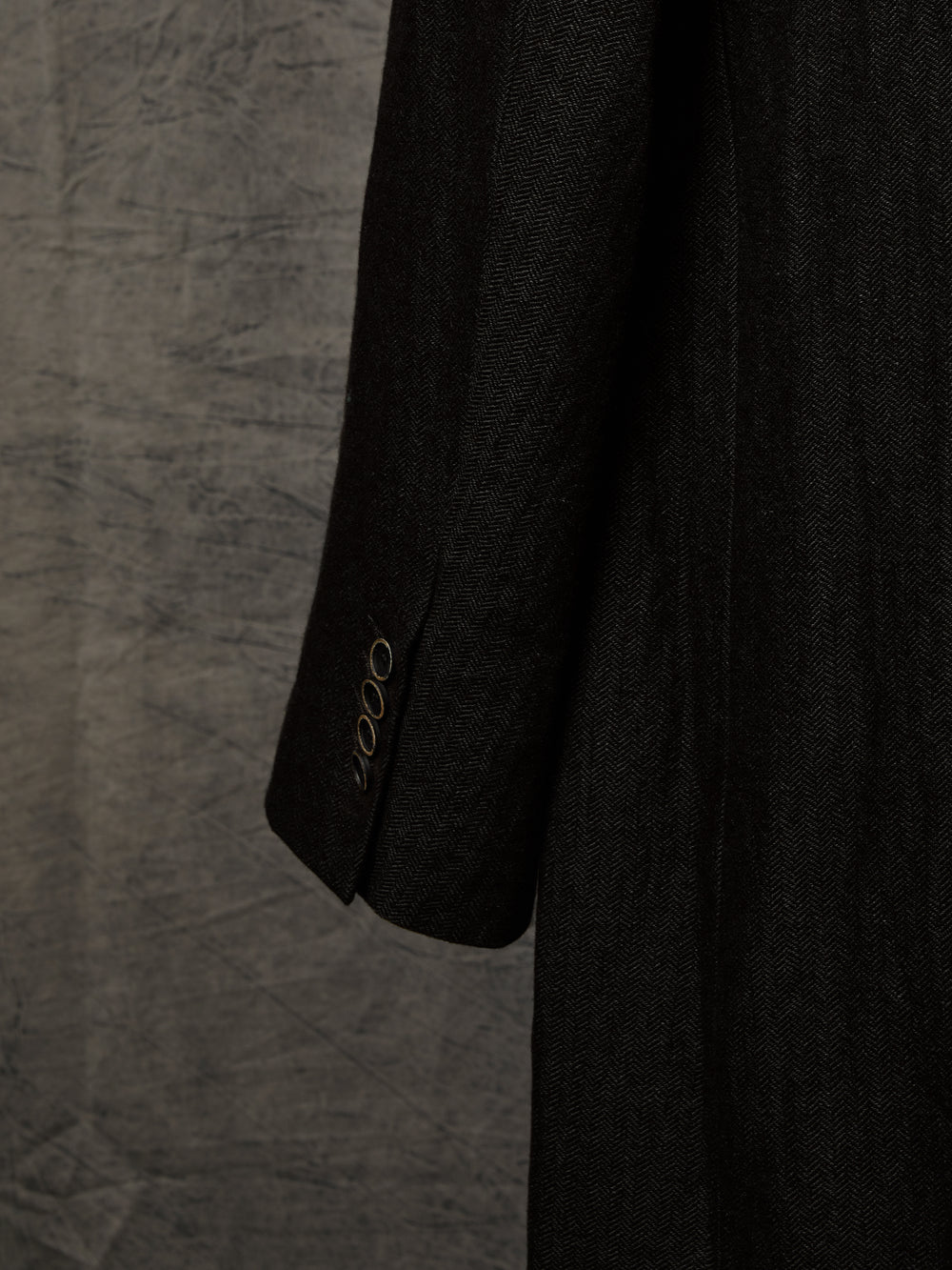 Giovanni Coat Linen Wool Black