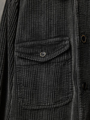 Javari Shirt Jacket Corduroy Dark Grey