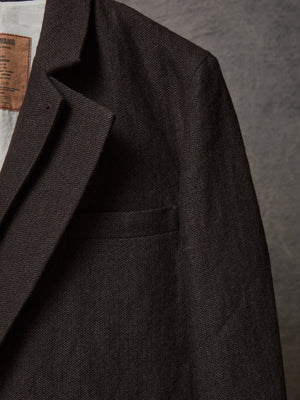 Jerrion Jacket Linen Wool Conjure Brown