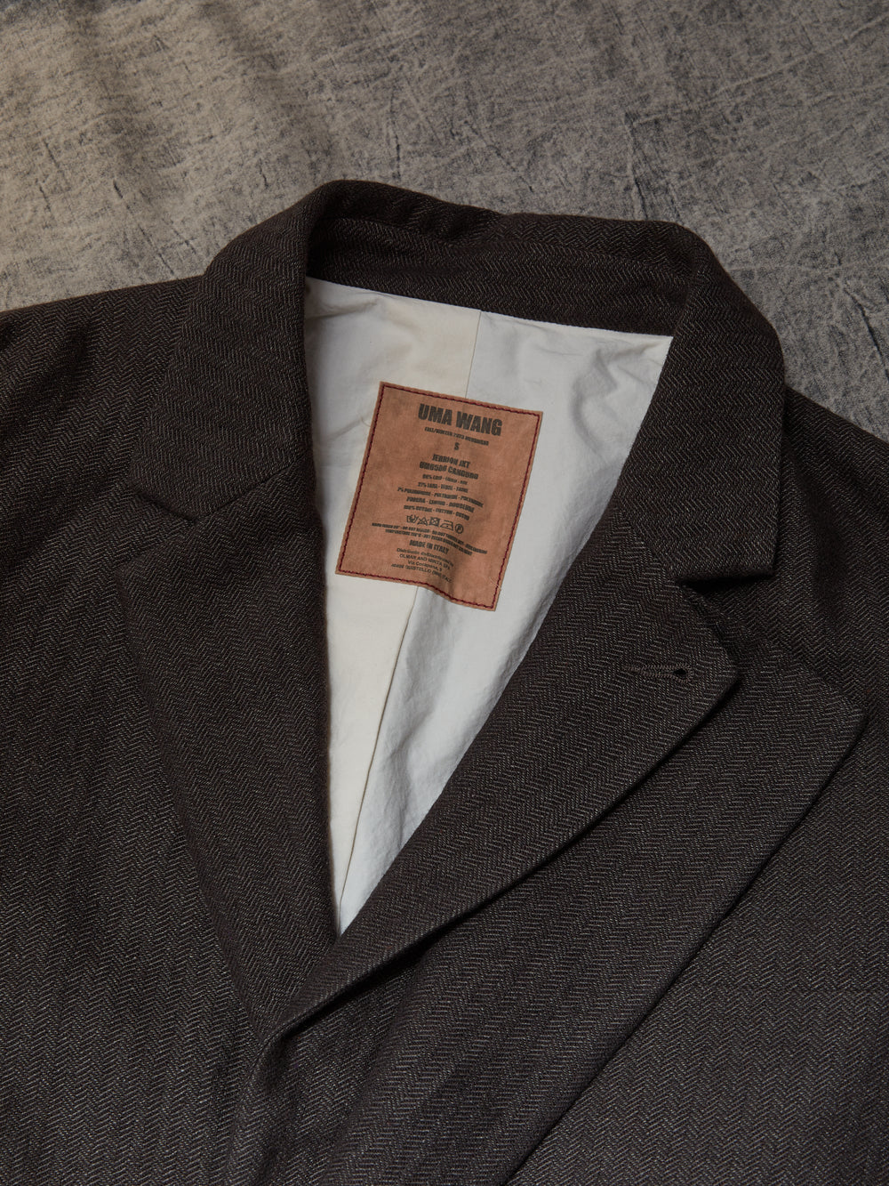 Jerrion Jacket Linen Wool Conjure Brown
