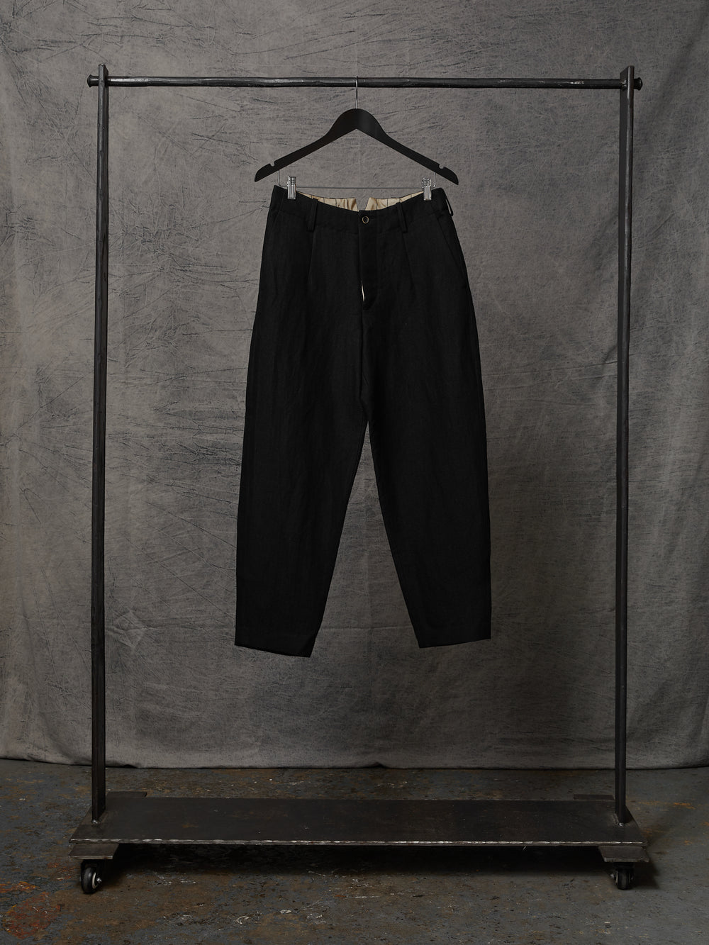 Patrick Pants Linen Wool Black