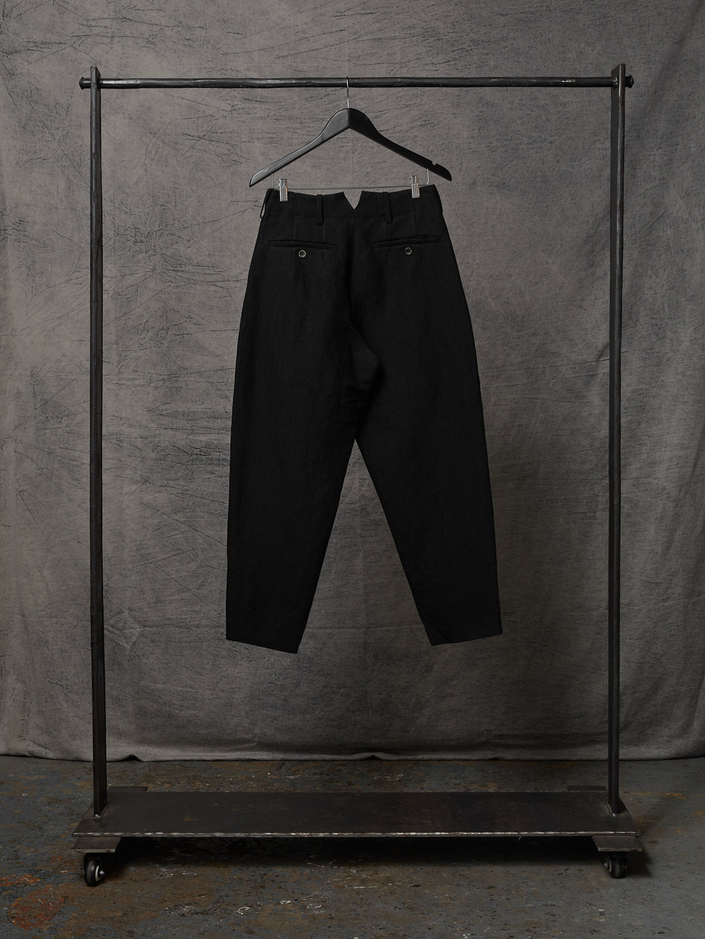 Patrick Pants Linen Wool Conjure Black