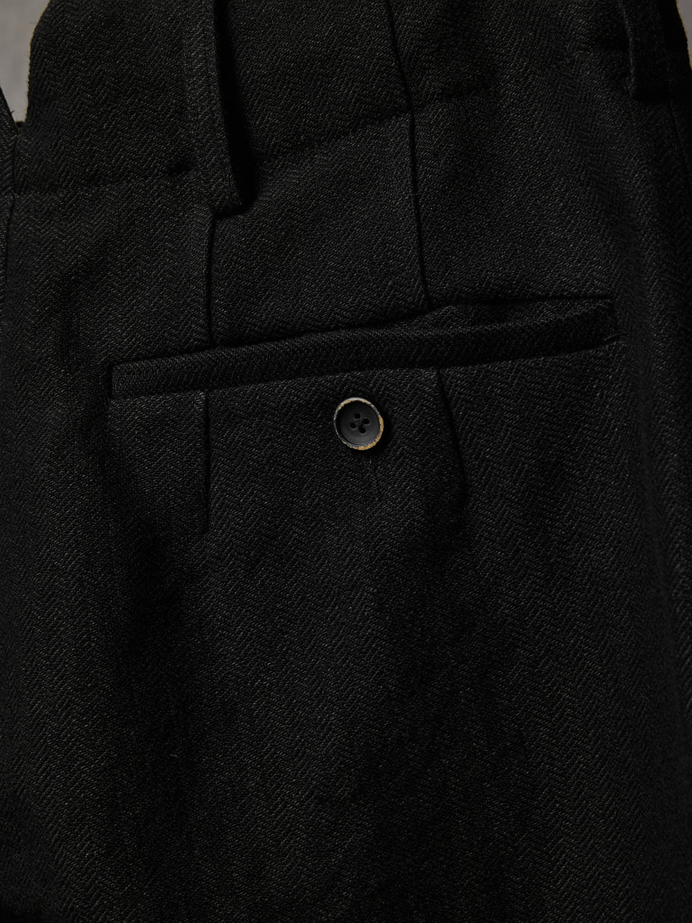 Patrick Pants Linen Wool Conjure Black