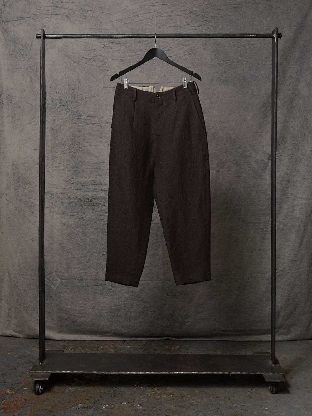 Patrick Pants Linen Wool Brown