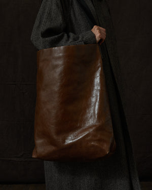 Oversize Bag Brown w/ Black Strap