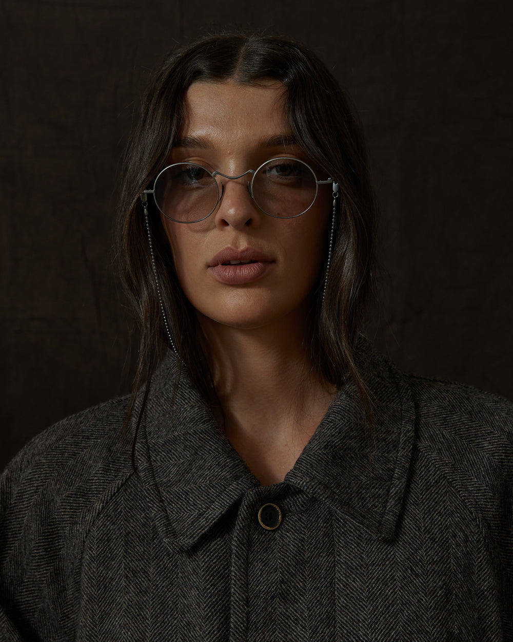 Chunk Coat Wool Tan / Black