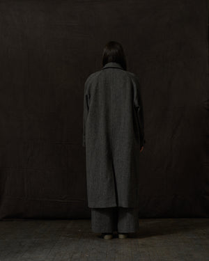 Chunk Coat Wool Tan / Black