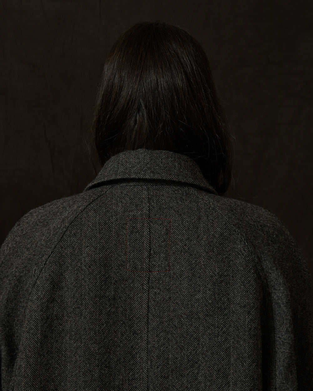 Chunk Coat Wool Tan / Black