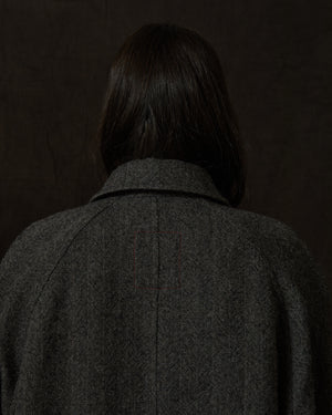 Chunk Coat Wool Tan / Black