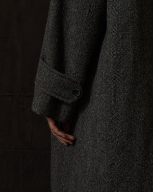 Chunk Coat Wool Tan / Black