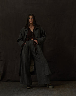 Paella Pants Wool Tan / Black
