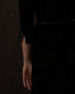 Anthea Dress Alpine Black Velvet