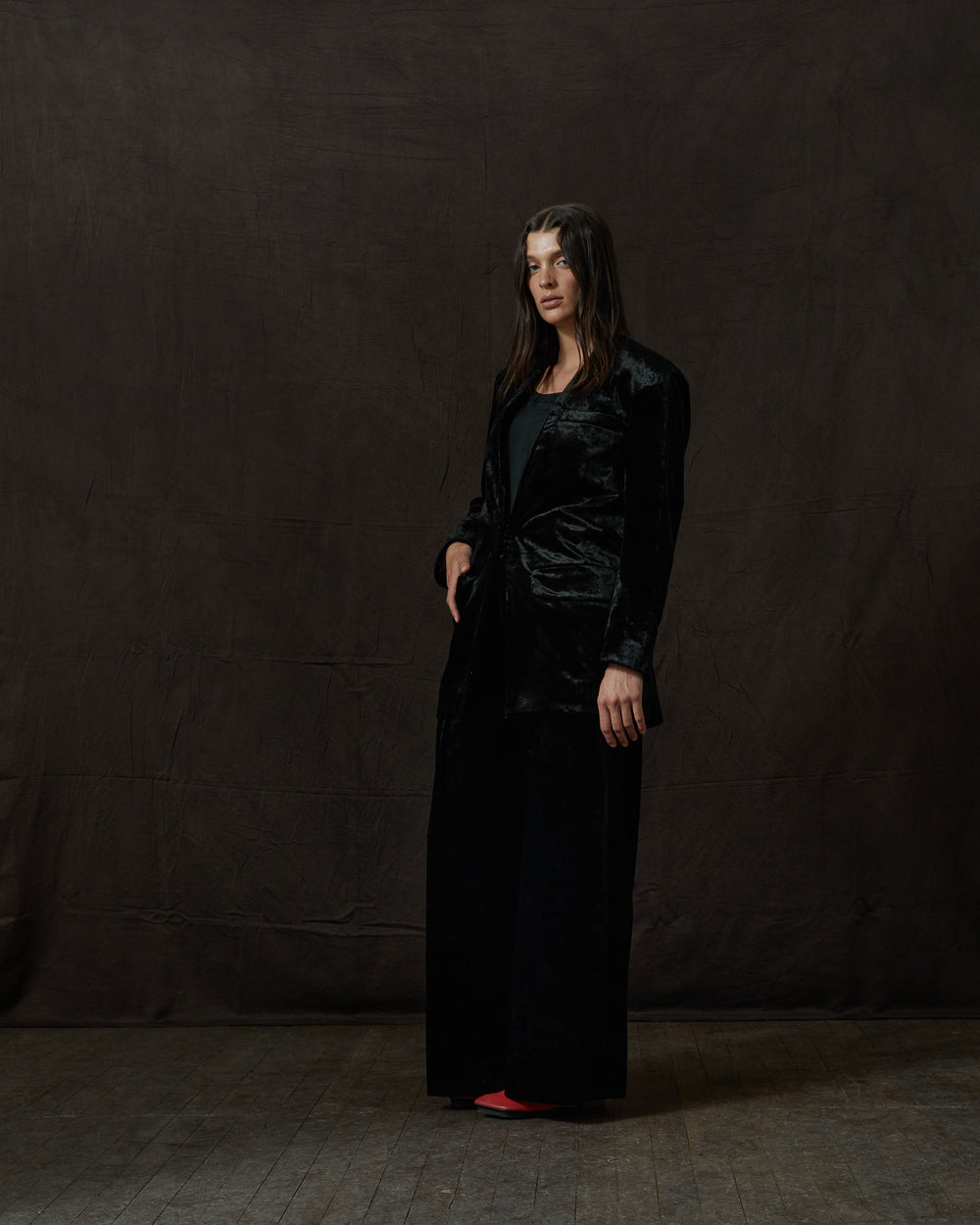 Paella Pants Buci Black Velvet